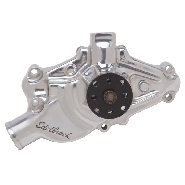 Edelbrock Water Pump for Small-Block 1971-82 Corvettes in Polished Finish (Short)