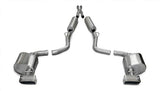 Corsa Performance 2009-2010 Dodge Challenger R/T, 5.7L V8, 2.5" Dual Rear Exit Cat-Back Exhaust System with GTX Tips (14437) Xtreme Sound Level