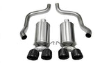 Corsa Performance 2005-2008 C6 Chevrolet Corvette 2.5" Dual Rear Exit Axle-Back Exhaust System with Twin 3.5" Tips (14469) Xtreme Sound Level