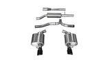 Corsa Performance 2011-2014 Chrysler 300 3.6L V6, 2.5" Dual Rear Exit Cat-Back Exhaust System with 4.0" Tips (14476) Sport Sound Level