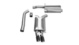 Corsa Performance 2009-2014 Audi A5 B8, 2.0T, 3.0" Single Rear Exit Cat-Back Exhaust System with Twin 3.0" Tip (14532) Touring Sound Level
