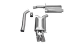 Corsa Performance 2009-2014 Audi A5 B8, 2.0T, 3.0" Single Rear Exit Cat-Back Exhaust System with Twin 3.0" Tip (14532) Touring Sound Level