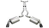 Corsa Performance 2010-15 Chevrolet Camaro SS, 6.2L V8 Manual (All) & Automatic (Convertible), 2.5" Dual Rear Exit Catback Exhaust System with 4.0" Tips (14951) Sport Sound Level