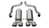 Corsa Performance 2005-2008 C6 Chevrolet Corvette 6.0L, 6.2L V8 2.5" Dual Rear Exit Axle-Back Exhaust System with Twin 4.5” Tips (21010) Xtreme Sound Level