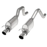 STAINLESS WORKS: 2006-13 Corvette C6ZO6/ZR1 3" Axleback S-Tube Mufflers Dual 4" Rolled Edge Tips