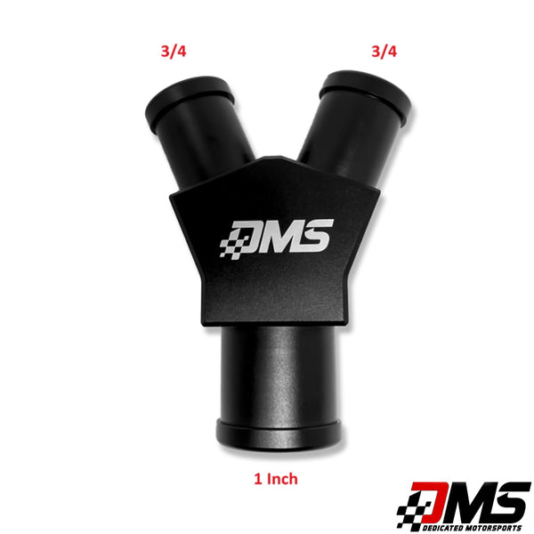 DMS: Billet Y-Fitting 1.00*3/4*3/4