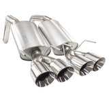 Kooks Headers & Exhaust:  2005-2008 C6 CORVETTE OEM X 2 1/2" AXLE BACK(POLISHED TIPS)