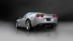 Corsa Performance 2009-2013 C6 Chevrolet Corvette 6.2L V8 2.5" Dual Rear Exit Cat-Back Exhaust System with Twin 3.5" Tips (14108CB) Sport Sound Level