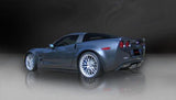 Corsa Performance 2006-2011 C6 Chevrolet Corvette Z06, ZR1, 3.0" Dual Rear Exit Cat-Back Exhaust System with Twin 4.0" Tips (14164CB1) Sport Sound Level