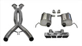 Corsa Performance 2014-2019 C7 Chevrolet Corvette 2.75" Dual Rear Exit Valve-Back + X-Pipe with Polygon Tip (14763CB) Xtreme+ Sound Level