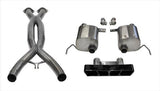 Corsa Performance 2014-2019 C7 Chevrolet Corvette 2.75" Dual Rear Exit Valve-Back + X-Pipe with Polygon Tip (14763CB) Xtreme+ Sound Level