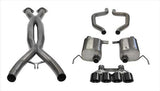 Corsa Performance 2015-2019 Chevrolet Corvette C7 Z06, ZR1, 2.75" Dual Rear Exit Catback Exhaust System with Quad 4.5" Tips (14768CB) Xtreme Sound Level
