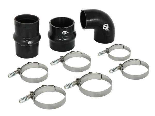 AFE: BladeRunner Intercooler Couplings & Clamps Kit - Factory Intercooler & aFe Tubes Ford Diesel Trucks 17-19 V8-6.7L (td)