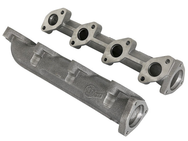 AFE: BladeRunner Ported Ductile Iron Exhaust Manifolds Ford Diesel Trucks 08-10 V8-6.4L (td)