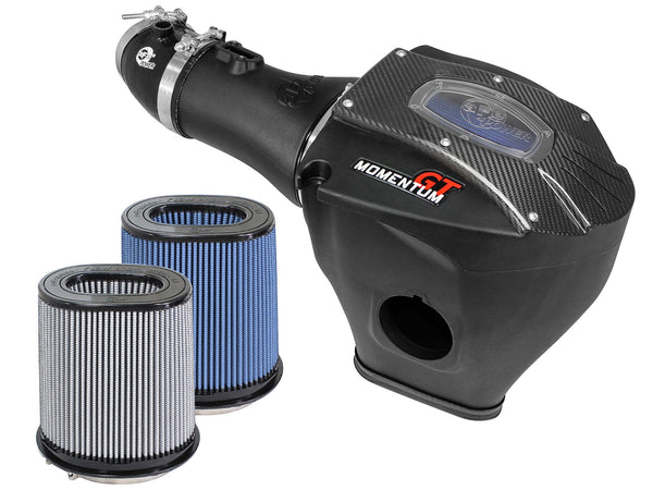 AFE: Momentum GT Carbon Fiber Cold Air Intake System w/Dual Filter Media Dodge Challenger/Charger SRT Hellcat 15-16 V8-6.2L (sc)