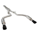 Kooks Headers & Exhaust:  2015+ DODGE CHARGER HELLCAT OEM X 3" CATBACK EXHAUST WITH BLACK TIPS