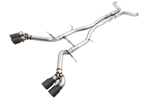 AWE: 2017-19 Chevrolet Camaro SS | ZL1 - Track Edition Catback Exhaust Non-Resonated (Chrome Silver Tips Quad Outlet)