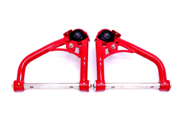 BMR: 1967-1969 GM F-Body Camaro/Firebird A-arms, upper, DOM, non-adjustable, polyurethane bushings (Red)
