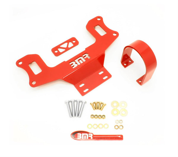 BMR: 2011-2018 Ford Mustang S197 Driveshaft safety loop, front (Red)