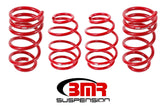 BMR: 2010 - 2015 Chevy Camaro Lowering spring kit, set of 4, front 1.4", rear 1", V8 (Red)