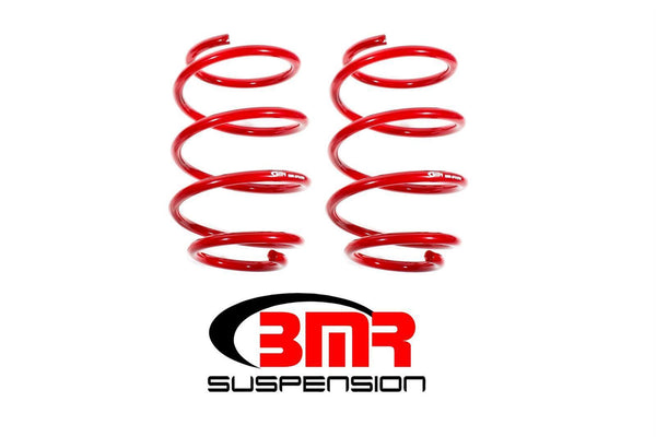 BMR: 2016 - 2018 Chevy Camaro Lowering springs, front, performance version, V8 (Red)