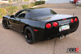 Billy Boat Exhaust: 1997-04 CHEVY C5 CORVETTE BULLET AXLE BACK EXHAUST SYSTEM (ROUND TIPS)
