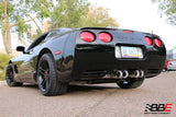 Billy Boat Exhaust: 1997-04 CHEVY C5 CORVETTE BULLET AXLE BACK EXHAUST SYSTEM (ROUND TIPS)