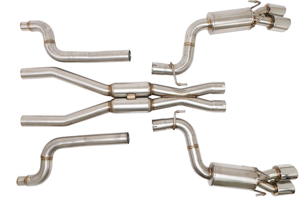 Billy Boat Exhaust: 2012-15 CHEVY CAMARO Z28 CAT BACK EXHAUST SYSTEM WITHOUT NPP (ROUND TIPS) WITHOUT NPP