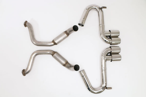 Billy Boat Exhaust: 1997-04 CHEVY C5 CORVETTE BULLET AXLE BACK EXHAUST SYSTEM (ROUND TIPS)
