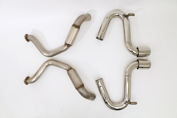 Billy Boat Exhaust: 1997-04 CHEVY C5 CORVETTE BULLET AXLE BACK EXHAUST SYSTEM (ROUND TIPS)