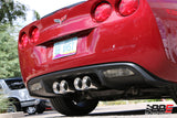 Billy Boat Exhaust: 2005-08 CHEVY C6 CORVETTE BULLET AXLE BACK EXHAUST SYSTEM (ROUND OR OVAL TIPS)