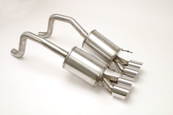 Billy Boat Exhaust: 2005-08 CHEVY C6 CORVETTE PRT AXLE BACK EXHAUST SYSTEM (ROUND OR OVALTIPS)