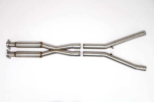 Billy Boat Exhaust: 2005-08 CHEVY C6 CORVETTE X-PIPE WITH RESONATORS 2 1/2″ (PADDLE SHIFT TRANS)
