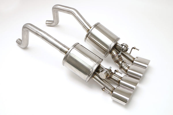 Billy Boat Exhaust: 2005-08 CHEVY C6 CORVETTE FUSION REAR EXHAUST SYSTEM FOR FACTORY NPP (OVAL TIPS)