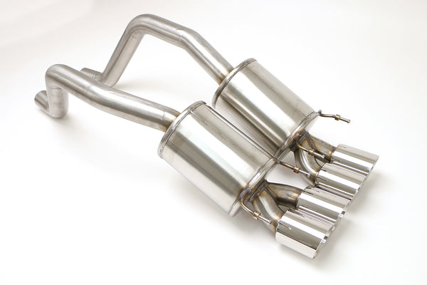 Billy Boat Exhaust: 2006-13 CHEVY C6 CORVETTE Z06 ZR1 PRT AXLE BACK EXHAUST SYSTEM (ROUND OR OVAL TIPS)