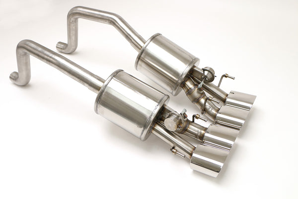 Billy Boat Exhaust: 2009-13 CHEVY C6 CORVETTE FUSION AXLE BACK EXHAUST SYSTEM FOR FACTORY NPP. INC GRAND SPORT. (OVAL TIPS)