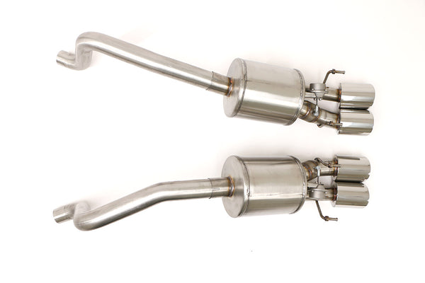 Billy Boat Exhaust: 2009-13 CHEVY C6 CORVETTE FUSION AXLE BACK EXHAUST SYSTEM FOR FACTORY NPP. INC GRANDSPORT (ROUND TIPS)