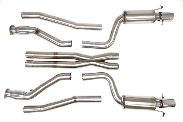 Billy Boat Exhaust: 2009-14 CADILLAC CTS-V GEN2 HEADER-BACK EXHAUST SYSTEM WITH X-PIPE WITH 3″ FLANGE (ROUND TIPS)