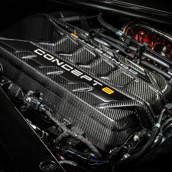 Nowicki Autosport: 2020-21 C8 CHEVY CORVETTE -- CONCEPT8 BESPOKE CARBON FIBER ENGINE COVER