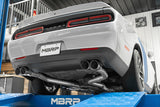 MBRP: 2015-16 Dodge Challenger 5.7L HEMI -- 3" Dual Rear Cat-Back / Aluminized Steel, Quad Tips (Street Version)
