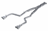 MBRP: 2015-16 Challenger 5.7L HEMI -- 3" Dual Rear Cat-Back, Quad Tips (Race Version), AL