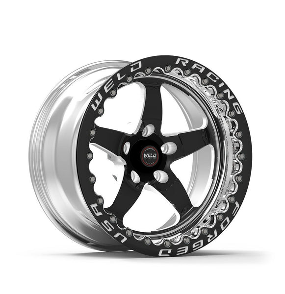 Weld: 15X10 S71 BEADLOCK BLACK CENTER REAR WHEEL