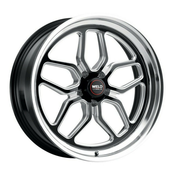 Weld: 15x10 Laguna Drag Gloss Black Wheel with Milled Spokes