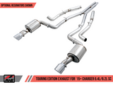 AWE: 2015-21 Dodge Charger 6.4 - Touring Edition Exhaust Resonated (Chrome Silver Tips)