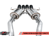 AWE: 2014-20 Chevrolet C7 Corvette Stingray|Z51|Grand Sport - Touring Edition Axleback Exhaust (Diamond Black Tips)