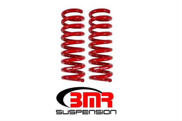 BMR: 2016 - 2018 Chevy Camaro Lowering springs, rear, performance version, V8 (Red)