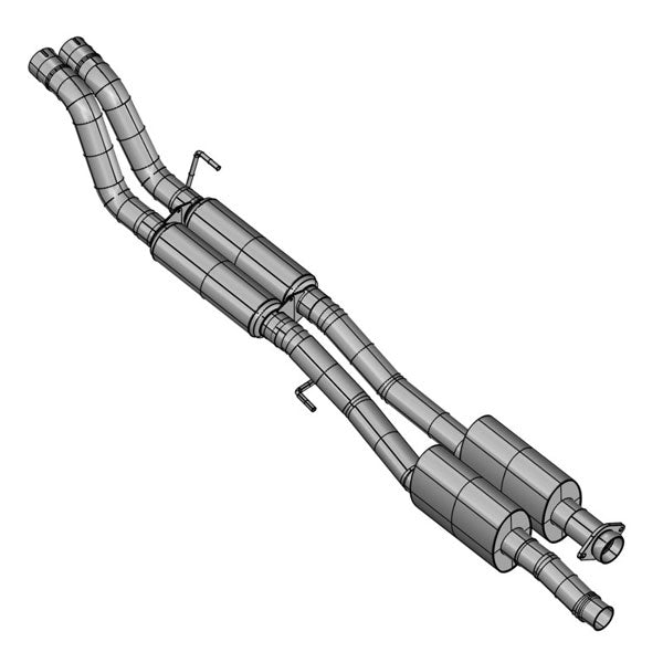 Kooks Headers & Exhausts: 2017+ FORD F150 RAPTOR FACTORY EXIT CAT BACK EXHAUST