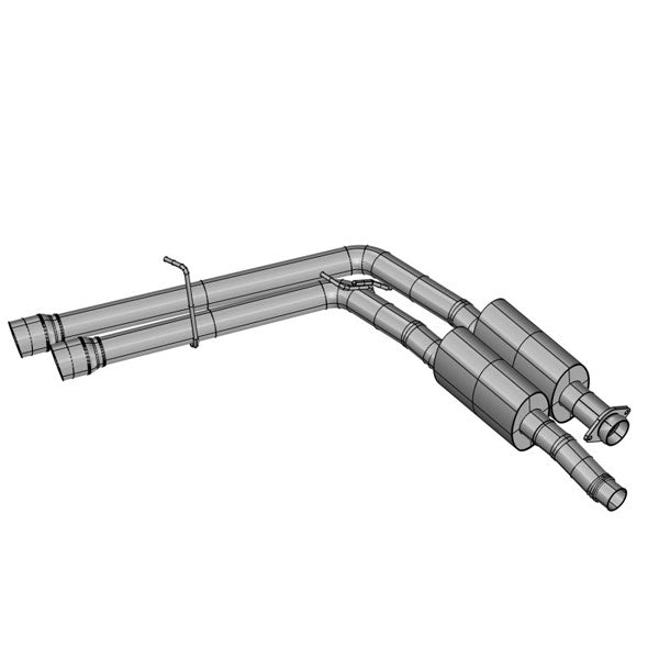 Kooks Headers & Exhaust: 2017+ FORD F150 RAPTOR CREW CAB SIDE EXIT CAT BACK EXHAUST (POLISHED TIPS)
