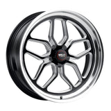 Weld: 17x5 Laguna Drag Gloss Black Wheels with Milled Spokes
