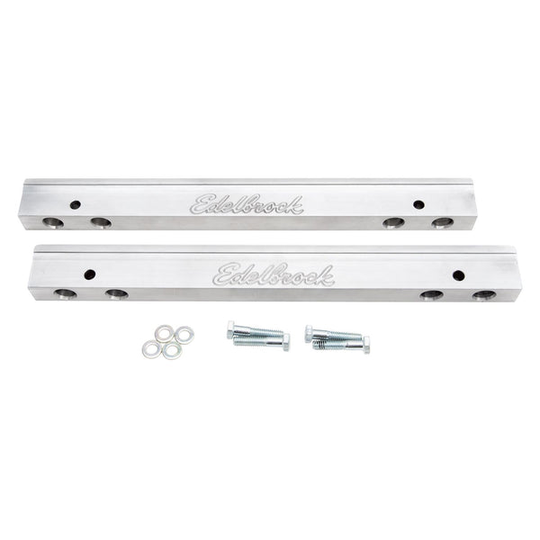 Edelbrock Fuel Injector Rail Kit #3637, -6 AN Clear For Pontiac V8